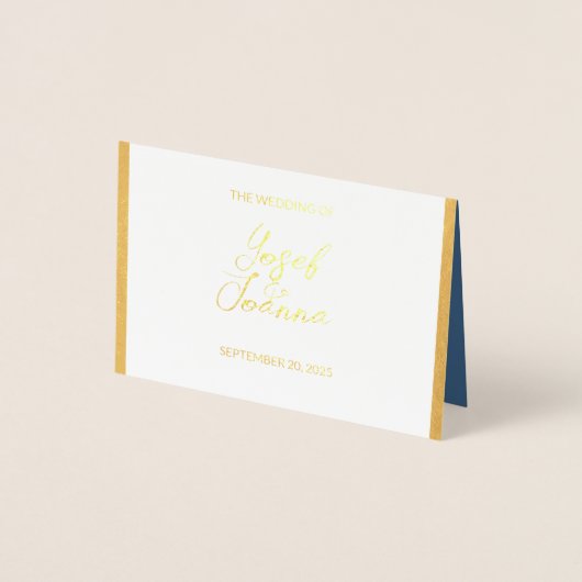 RSVP Response Foil Card für Hochzeiten Folienkarte (Vorderseite)
