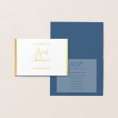 RSVP Response Foil Card für Hochzeiten Folienkarte (Anzeige)