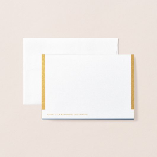 RSVP Response Foil Card für Hochzeiten Folienkarte (Rückseite mit Umschlag)