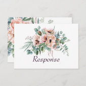 RSVP/Response RSVP Karte (Vorne/Hinten)