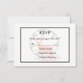 RSVP Rustic Botanical Watercolor Wedding (Vorderseite)