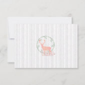 RSVP Rustic Botanical Watercolor Wedding Karte (Rückseite)