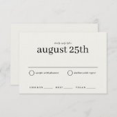 RSVP SAVE THE DATE (Vorne/Hinten)