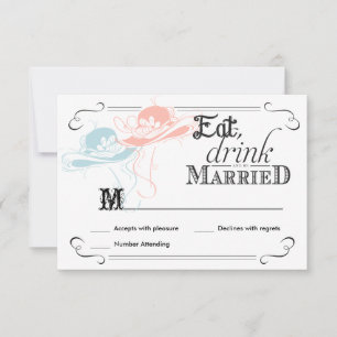 RSVP-Schiefertafel Vintage-Lesben-Hochzeitshüte RSVP Karte