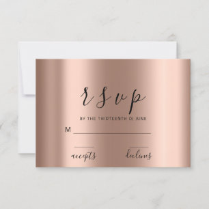RSVP Skinny Schwarz Weiße Rose Floralien Minimalis Karte