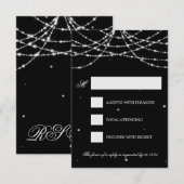RSVP Sparkling String Black Karte (Vorne/Hinten)