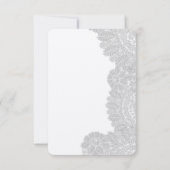 RSVP Vintag Lace Wedding Karte (Rückseite)