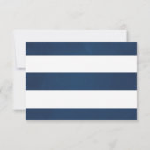 RSVP (Watercolor Nautical Themed Floral Wedding) (Rückseite)