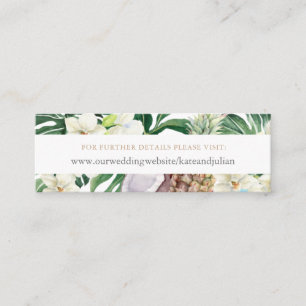 RSVP-Website-Karte für unzählige Dschungel-Folien Mini Visitenkarte