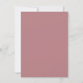 RSVP White & Dusty Rose Einfach Minimalistisch (Rückseite)