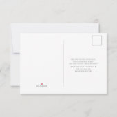 RSVP zum Thema Hochzeitsfeier Karte (Rückseite)