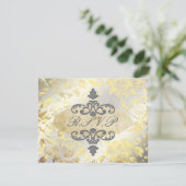 RSVPs alter Rose erfordern 12x18 Hochzeitseinladun RSVP Karte (Stehend Vorderseite)