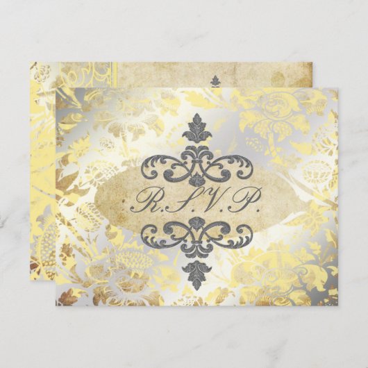 RSVPs alter Rose erfordern 12x18 Hochzeitseinladun RSVP Karte (Vorne/Hinten)