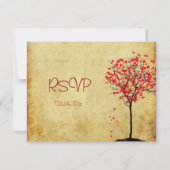 RSVPs erfordern 12x18 lädt Ahornbaum/Hochzeit im H RSVP Karte (Vorderseite)