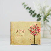 RSVPs erfordern 12x18 lädt Ahornbaum/Hochzeit im H RSVP Karte (Stehend Vorderseite)