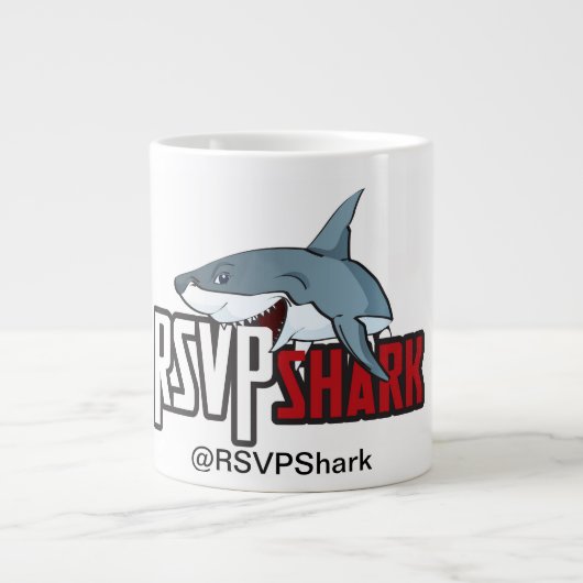 RSVPShark Kaffee-Tasse Jumbo-Tasse (Vorderseite)
