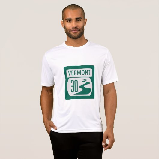 Rt. 30 Straßenschild T - Shirt (Vorne ganz)