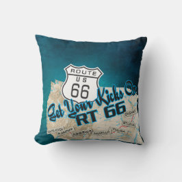 rt 66 get your kicks pillow 26blue kissen