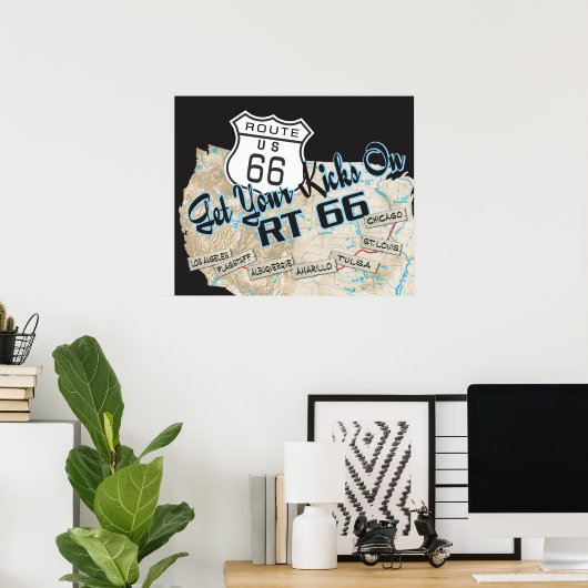 RT 66 Poster (Heimbüro)