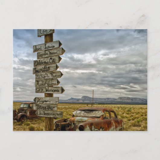 RT 66 Wüste Arizona Postkarte (Vorderseite)