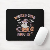 Rt Halloween Ghost Spooky Atemtherapeut Pe Mousepad (Mit Mouse)