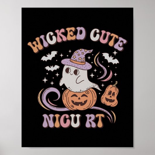Rt Halloween Ghost Spooky Atemtherapeut Pe Poster (Vorne)