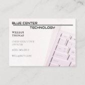 RT-Informationstechnologie mit weißer Tastatur Visitenkarte (Vorderseite)