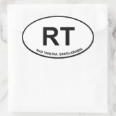 RT Oval Aufkleber (Tasche)