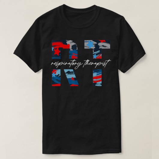 RT Patriotic 4. Juli USA Flag Independence Day T-Shirt (Design vorne)