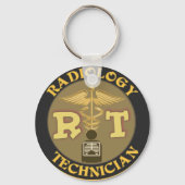 RT RADIOLOGY TECHNICIAN BADGE - LOGO SCHLÜSSELANHÄNGER (Vorderseite)