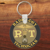 RT RADIOLOGY TECHNICIAN BADGE - LOGO SCHLÜSSELANHÄNGER (Vorderseite)