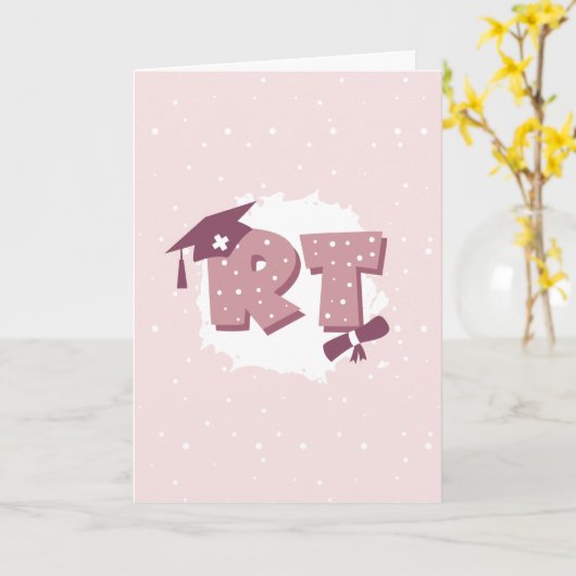 RT Respiratorischer Therapeut Abschluss Karte (Gelbe Blume)