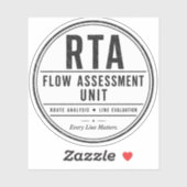 RTA-Flow-Bewertungseinheit Aufkleber (Blatt)