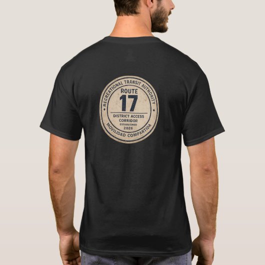RTA Freizeit-Transitbehörde D-17 Barcelona T-Shirt (Rückseite)