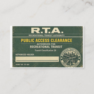 RTA-Öffentliche Zugangsberechtigung Visitenkarte