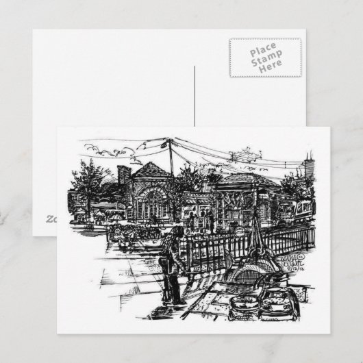 RTA Shaker Square Postkarte (Vorne/Hinten)