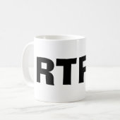RTFM KAFFEETASSE (Vorderseite Links)