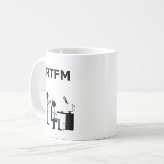 RTFM KAFFEETASSE (Vorderseite Links)