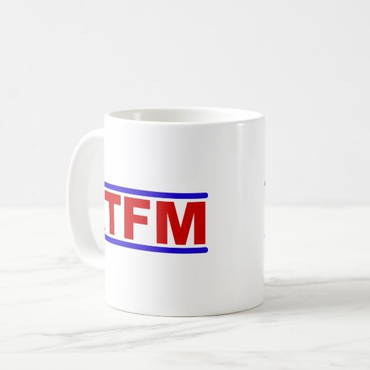RTFM - Lesen Sie das Fraging Handbuch Kaffeetasse (Vorderseite Links)