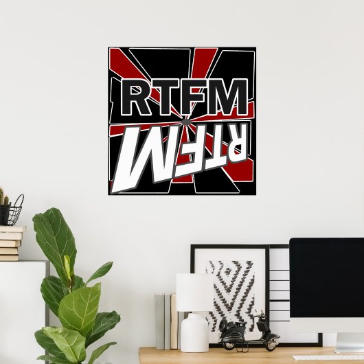 RTFM lesen Sie das neue Menü Poster (Heimbüro)