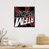 RTFM lesen Sie das neue Menü Poster (Küche)