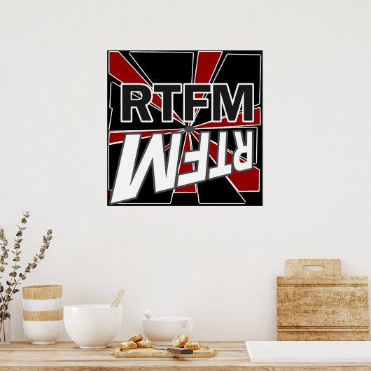 RTFM lesen Sie das neue Menü Poster (Küche)