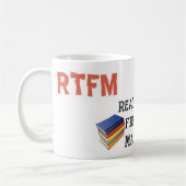 RTFM-mug2, RTFM-mug1, RTFM-mug3, RTFM-mug4 Kaffeetasse (Links)