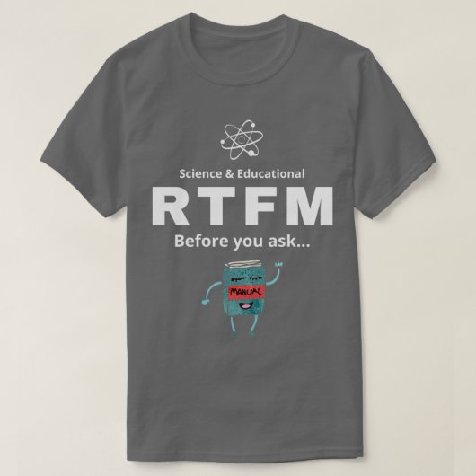 RTFM vor dem frag T-Shirt (Design vorne)