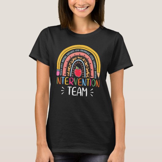 Rti Team Response Intervention Lehrer Schulteam T-Shirt (Vorderseite)