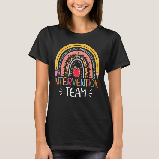 Rti Team Response Intervention Lehrer Schulteam T-Shirt (Vorderseite)