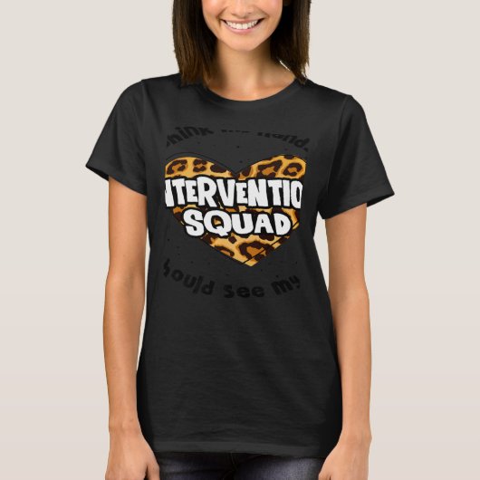 RTI Team Response Teacher Back to School Intervent T-Shirt (Vorderseite)