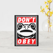 Rtland Frog Don't Obey Karte (Gelbe Blume)
