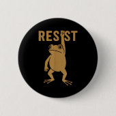 Rtland Frog Funny City Art - Rtland Frog Protest  Button (Vorderseite)
