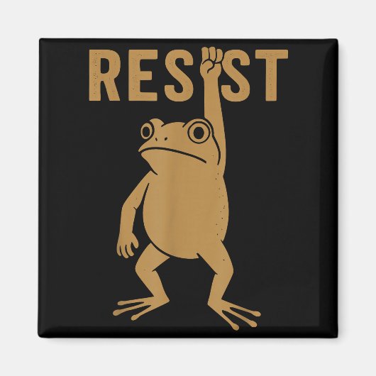 Rtland Frog Funny City Art - Rtland Frog Protest Magnet (Vorne)